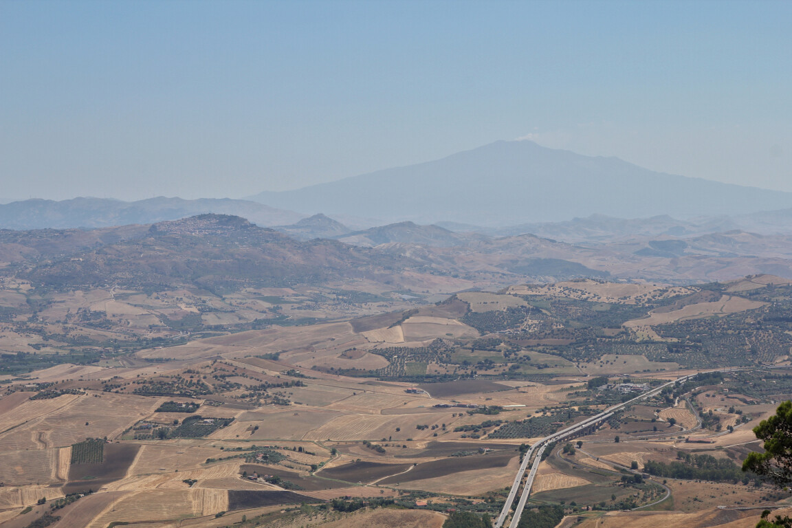 Mount Etna from Enna, Sicily